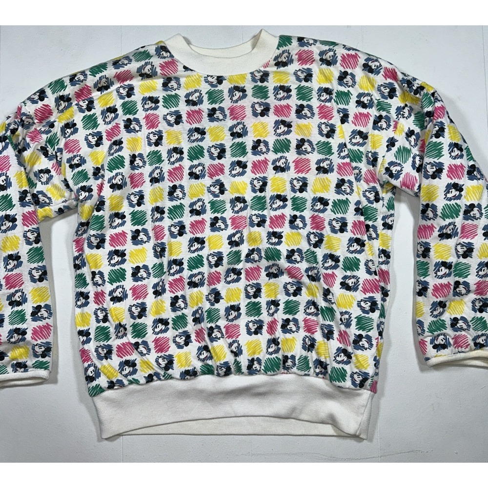 Vintage 90s Mickey Mouse Reversible Disney Sweatshirt